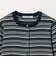 【WEB限定 Wardrobe DAILY MINIMAL】ボーダー ペプラムニットカーディガン