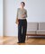 【WEB限定 Wardrobe DAILY MINIMAL】ボーダー ペプラムニットカーディガン