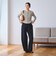 【WEB限定 Wardrobe DAILY MINIMAL】ボーダー ペプラムニットカーディガン