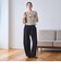 【WEB限定 Wardrobe DAILY MINIMAL】ボーダー ペプラムニットカーディガン