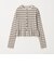 【WEB限定 Wardrobe DAILY MINIMAL】ボーダー ペプラムニットカーディガン