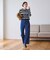 【WEB限定 Wardrobe DAILY MINIMAL】ボーダー ペプラムニットカーディガン