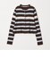 【WEB限定 Wardrobe DAILY MINIMAL】ボーダー ペプラムニットカーディガン