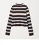 【WEB限定 Wardrobe DAILY MINIMAL】ボーダー ペプラムニットカーディガン