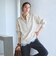 【WEB限定 Wardrobe DAILY MINIMAL】ダンボールジャージー ハーフジッププルオーバー