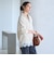 【WEB限定 Wardrobe DAILY MINIMAL】ダンボールジャージー ハーフジッププルオーバー