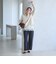 【WEB限定 Wardrobe DAILY MINIMAL】ダンボールジャージー ハーフジッププルオーバー