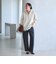 【WEB限定 Wardrobe DAILY MINIMAL】ダンボールジャージー ハーフジッププルオーバー