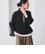 【WEB限定 Wardrobe DAILY MINIMAL】ダンボールジャージー ハーフジッププルオーバー