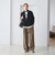 【WEB限定 Wardrobe DAILY MINIMAL】ダンボールジャージー ハーフジッププルオーバー