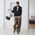 【WEB限定 Wardrobe DAILY MINIMAL】ダンボールジャージー ハーフジッププルオーバー