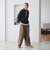 【WEB限定 Wardrobe DAILY MINIMAL】ダンボールジャージー ハーフジッププルオーバー