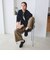 【WEB限定 Wardrobe DAILY MINIMAL】ダンボールジャージー ハーフジッププルオーバー