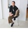 【WEB限定 Wardrobe DAILY MINIMAL】ダンボールジャージー ハーフジッププルオーバー