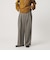 ツイードライク レイヤータック ワイドパンツ ウォッシャブル