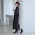 【WEB限定 Wardrobe DAILY MINIMAL】ダブルクロス スキッパーワンピース ウォッシャブル