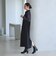 【WEB限定 Wardrobe DAILY MINIMAL】ダブルクロス スキッパーワンピース ウォッシャブル