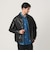 【WEB限定 WARDROBE SMART】レザーライク ジップ ブルゾン