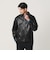 【WEB限定 WARDROBE SMART】レザーライク ジップ ブルゾン