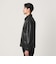 【WEB限定 WARDROBE SMART】レザーライク ジップ ブルゾン