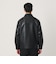【WEB限定 WARDROBE SMART】レザーライク ジップ ブルゾン