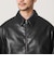 【WEB限定 WARDROBE SMART】レザーライク ジップ ブルゾン