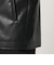【WEB限定 WARDROBE SMART】レザーライク ジップ ブルゾン