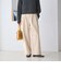 【WEB限定 Wardrobe DAILY MINIMAL】ジャージー タックカーブパンツ ウォッシャブル