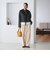 【WEB限定 Wardrobe DAILY MINIMAL】ジャージー タックカーブパンツ ウォッシャブル