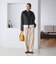 【WEB限定 Wardrobe DAILY MINIMAL】ジャージー タックカーブパンツ ウォッシャブル