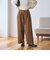 【WEB限定 Wardrobe DAILY MINIMAL】ジャージー タックカーブパンツ ウォッシャブル