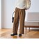 【WEB限定 Wardrobe DAILY MINIMAL】ジャージー タックカーブパンツ ウォッシャブル