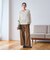 【WEB限定 Wardrobe DAILY MINIMAL】ジャージー タックカーブパンツ ウォッシャブル