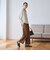 【WEB限定 Wardrobe DAILY MINIMAL】ジャージー タックカーブパンツ ウォッシャブル