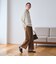 【WEB限定 Wardrobe DAILY MINIMAL】ジャージー タックカーブパンツ ウォッシャブル