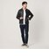 【WEB限定 WARDROBE SMART】 シープ シングル ライダースジャケット