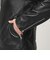 【WEB限定 WARDROBE SMART】 シープ シングル ライダースジャケット