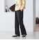 【WEB限定 Wardrobe DAILY MINIMAL】ダブルクロス フレアパンツ ウォッシャブル