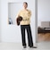 【WEB限定 Wardrobe DAILY MINIMAL】ダブルクロス フレアパンツ ウォッシャブル