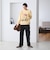 【WEB限定 Wardrobe DAILY MINIMAL】ダブルクロス フレアパンツ ウォッシャブル