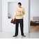 【WEB限定 Wardrobe DAILY MINIMAL】ダブルクロス フレアパンツ ウォッシャブル