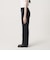 【WEB限定 Wardrobe DAILY MINIMAL】ダブルクロス フレアパンツ ウォッシャブル