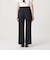 【WEB限定 Wardrobe DAILY MINIMAL】ダブルクロス フレアパンツ ウォッシャブル