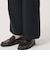 【WEB限定 Wardrobe DAILY MINIMAL】ダブルクロス フレアパンツ ウォッシャブル