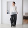 【WEB限定 Wardrobe DAILY MINIMAL】ヘムレース ブラウス ウォッシャブル