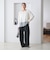 【WEB限定 Wardrobe DAILY MINIMAL】ヘムレース ブラウス ウォッシャブル