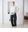 【WEB限定 Wardrobe DAILY MINIMAL】ヘムレース ブラウス ウォッシャブル