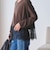 【WEB限定 Wardrobe DAILY MINIMAL】ヘムレース ブラウス ウォッシャブル