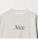 ＜NICE WEATHER＞NICE ロゴスウェット