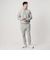 【WEB限定 WARDROBE SMART】ダブルニット ロゴ スウェットフーディ/セットアップ対応 【抗菌・防臭】